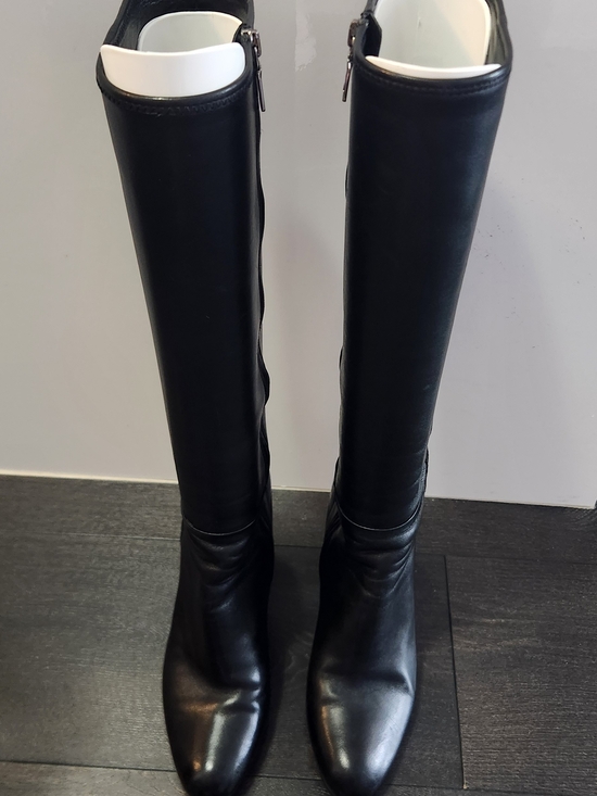 Prada Shoes - Prada Black Over-the-Knee Leather Boots